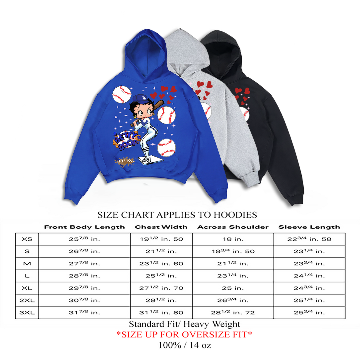 "BETTY LAD " ASH GREY HOODIE