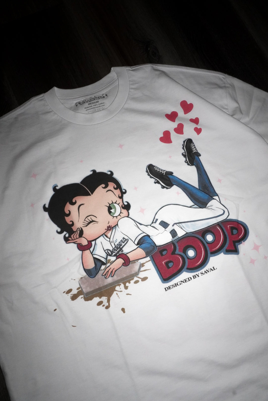 "LAD BETTY V.2" WHITE OVERSIZED TEE