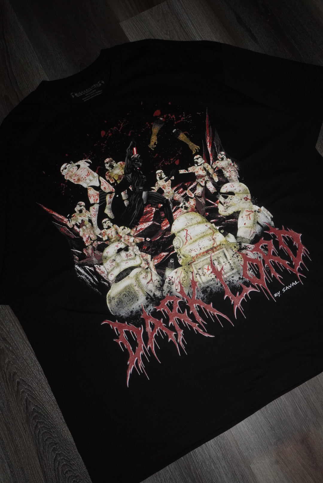 "Z-WARS " BLACK OVERSIZED TEE