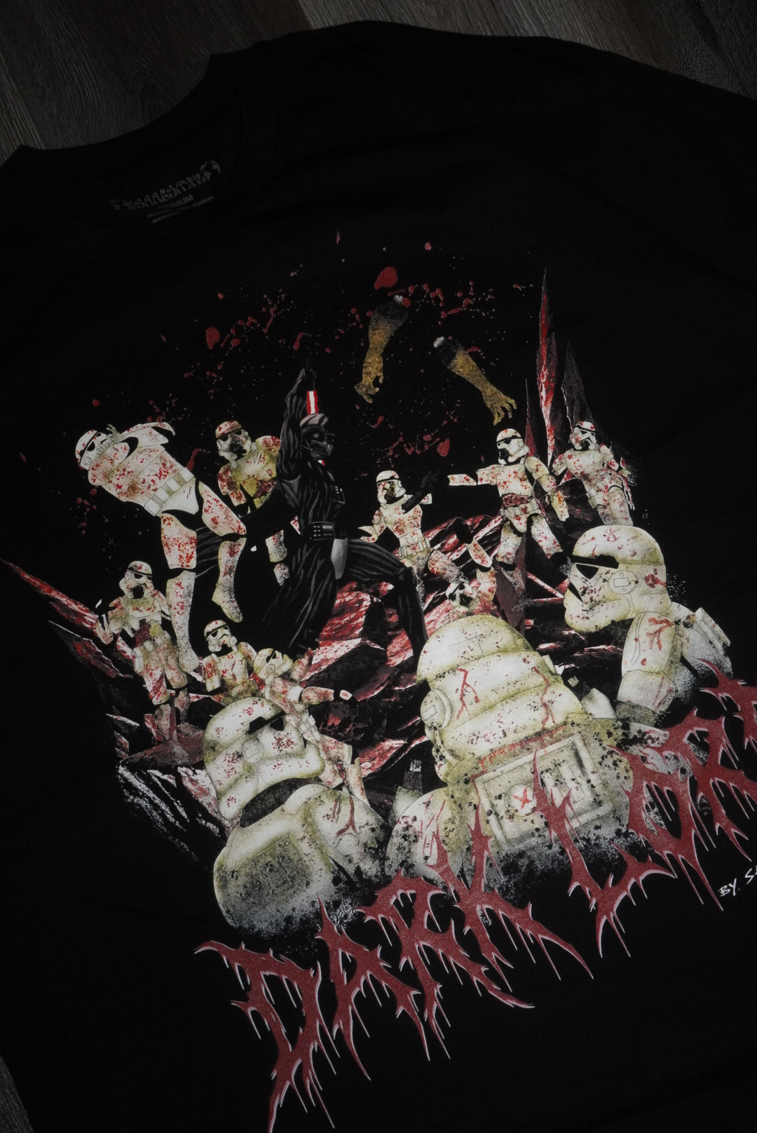 "Z-WARS " BLACK OVERSIZED TEE