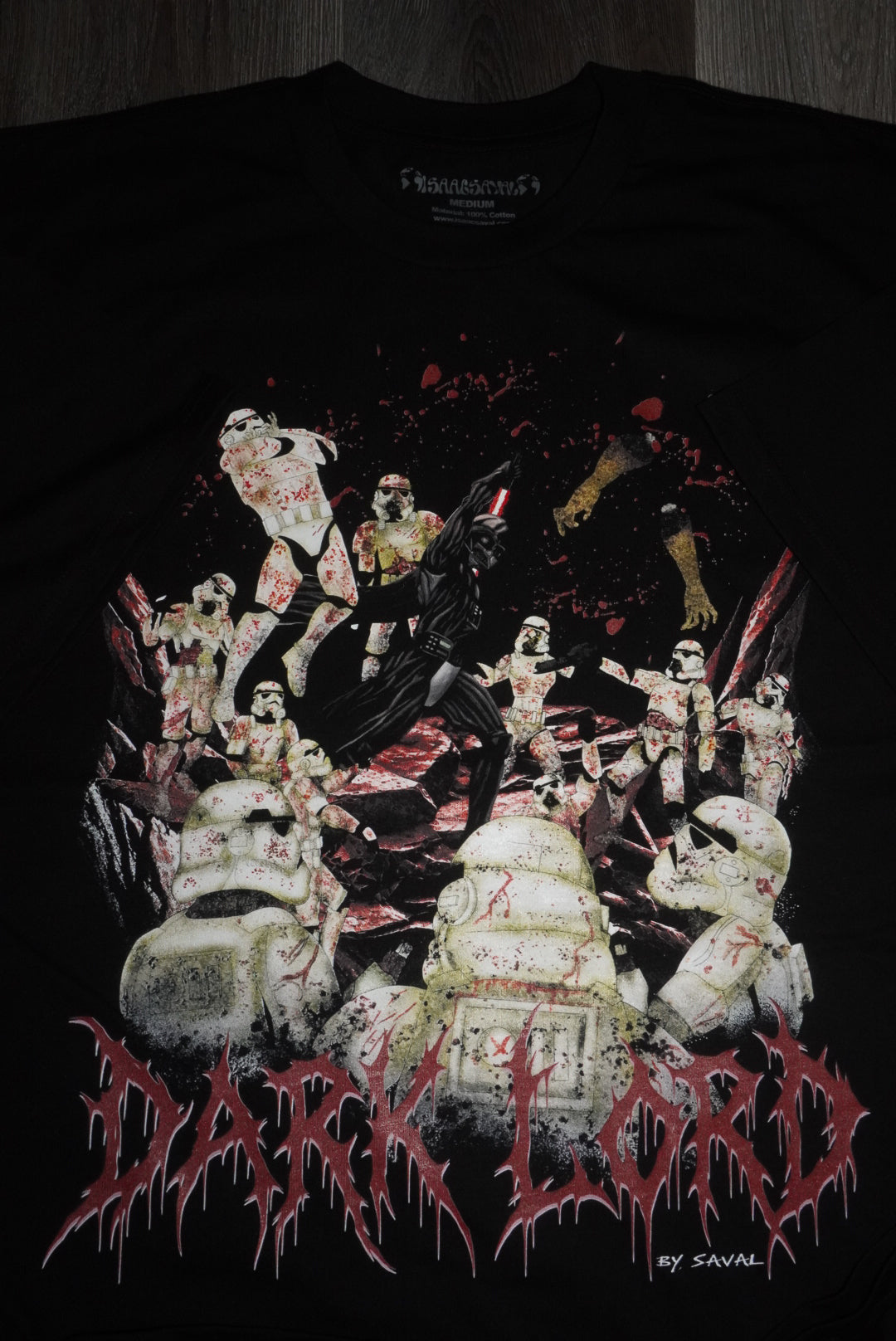 "Z-WARS " BLACK OVERSIZED TEE