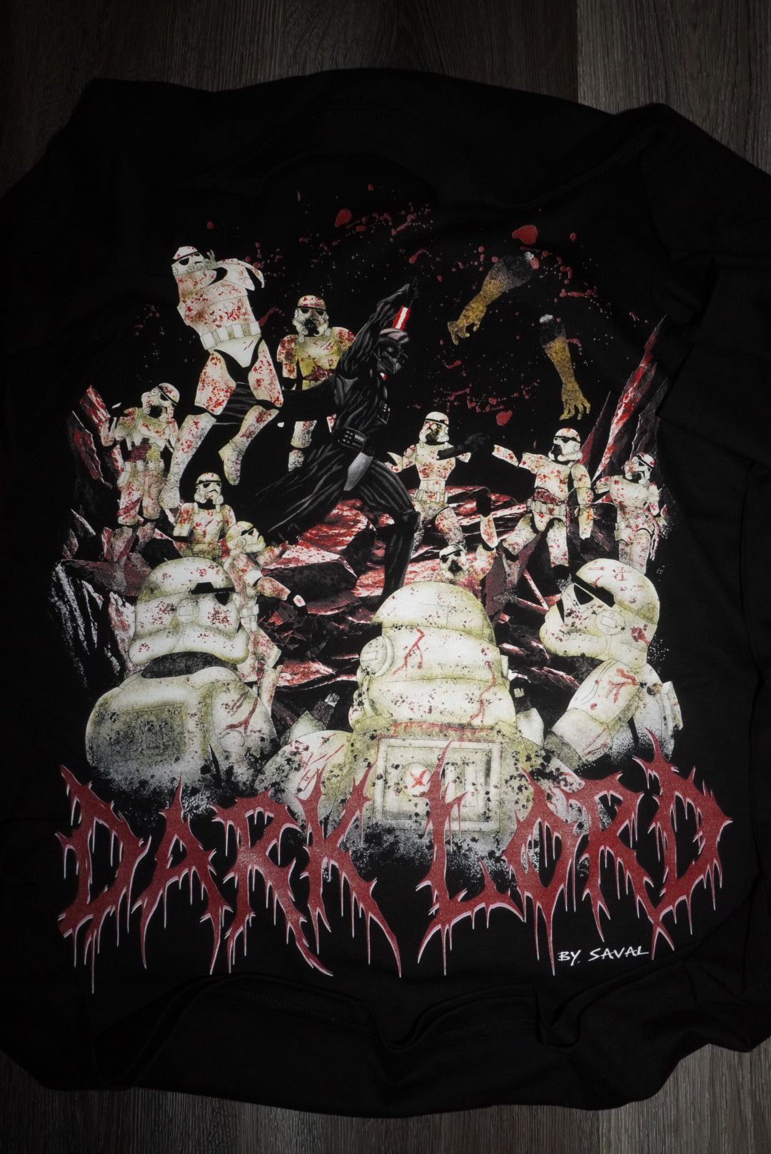 "Z-WARS " BLACK OVERSIZED TEE