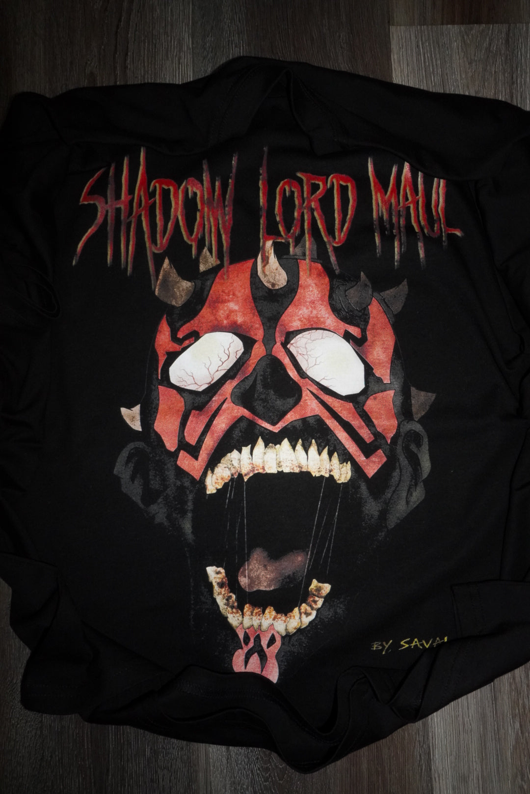 "SHADOW LORD Z " BLACK OVERSIZED TEE