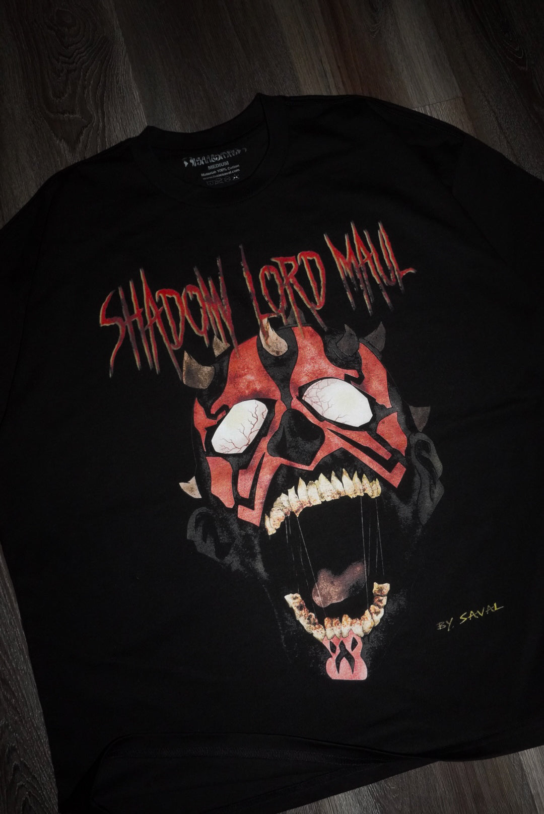 "SHADOW LORD Z " BLACK OVERSIZED TEE