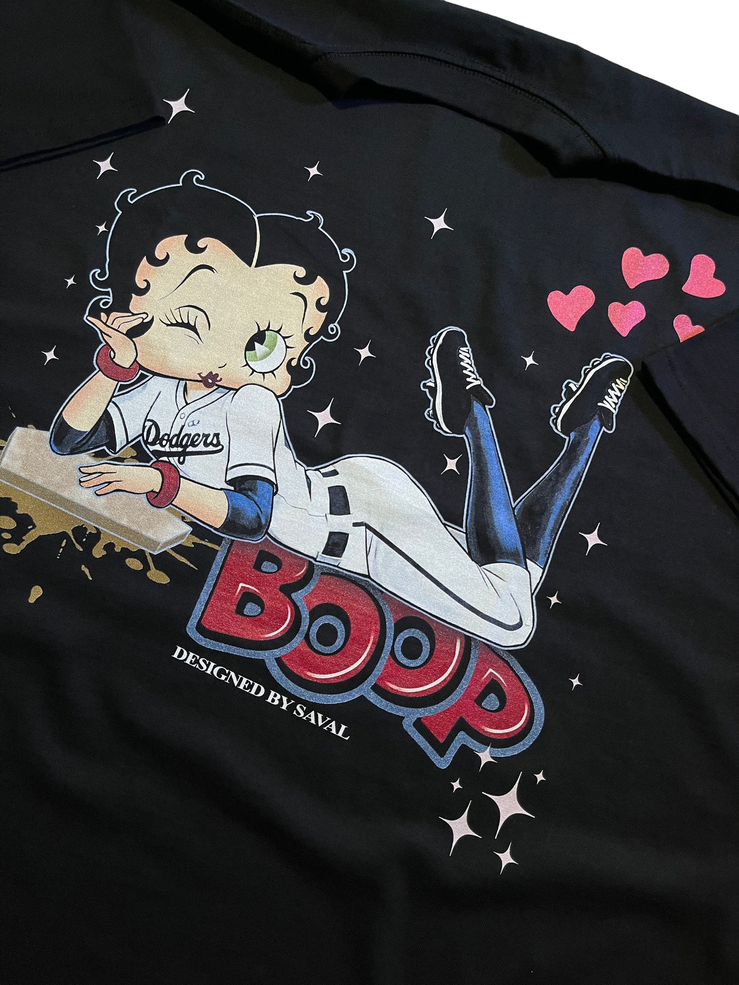 "LAD BETTY V.2" BLACK OVERSIZED TEE