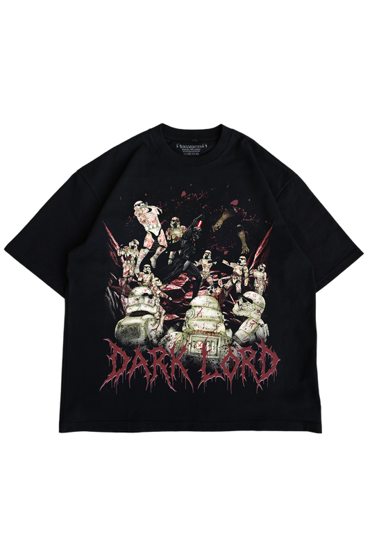 "Z-WARS " BLACK OVERSIZED TEE