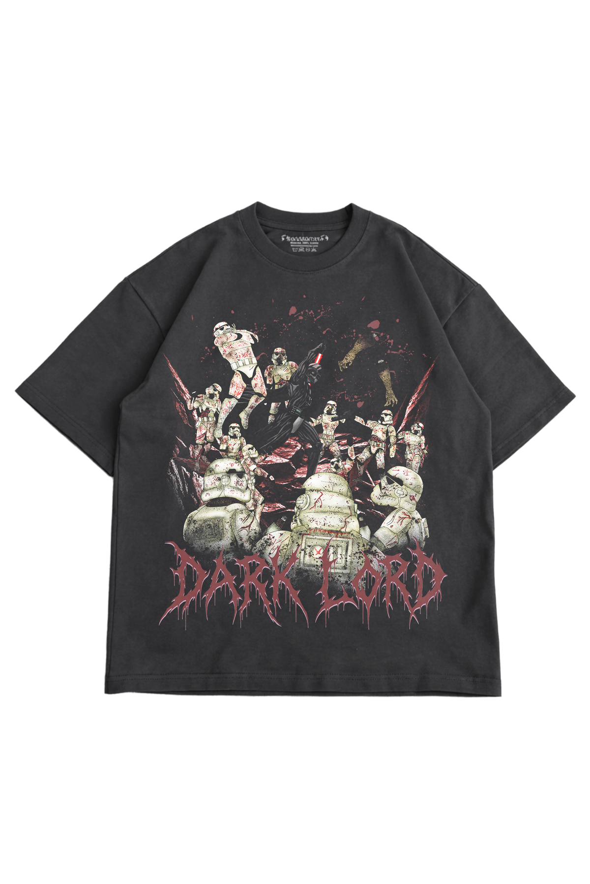 "Z-WARS " COAL OVERSIZED TEE