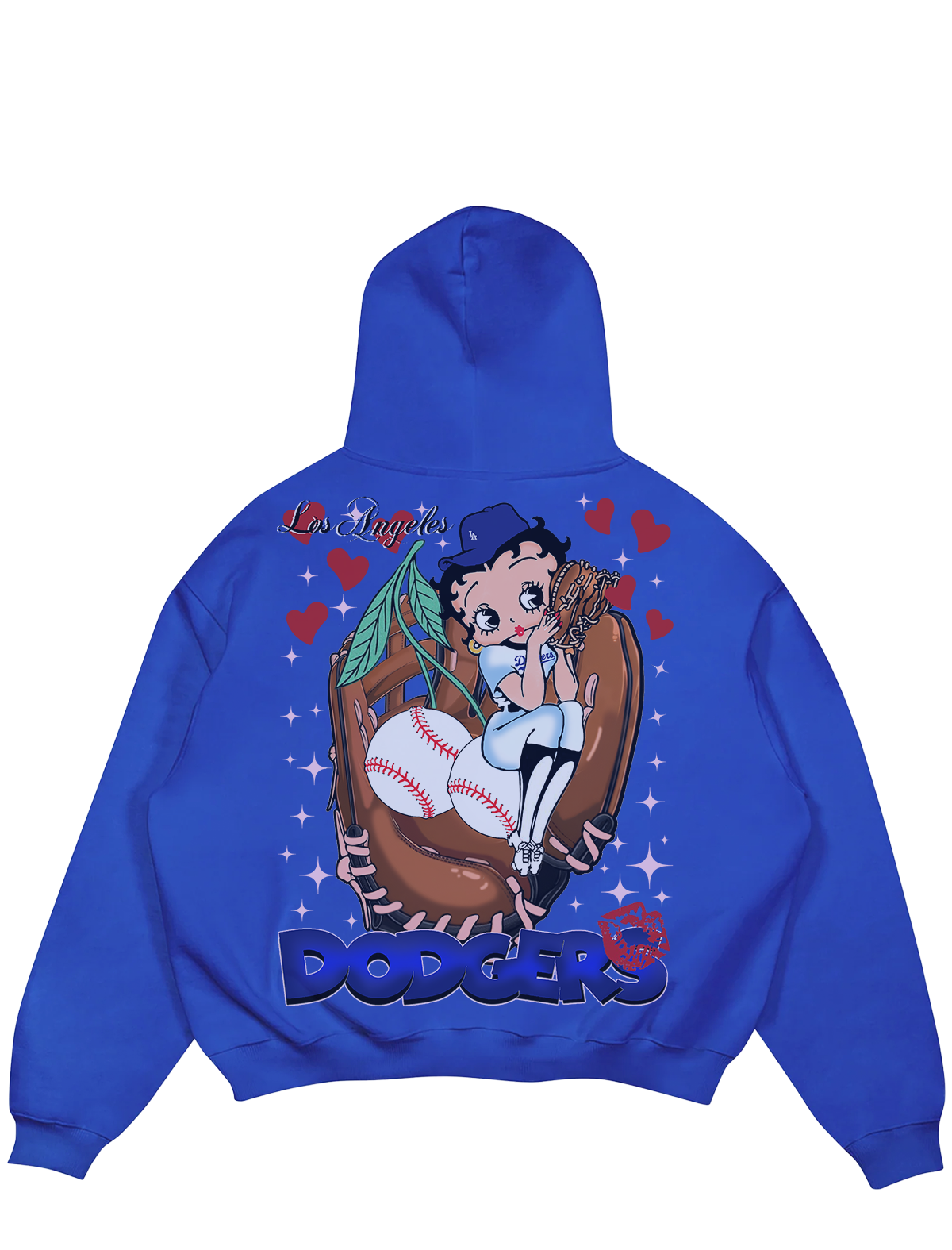 "BETTY LAD " COBALT BLUE HOODIE