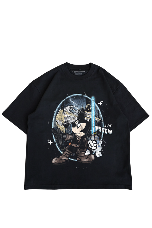 "CHOSEN ONE" BLACK OVERSIZED TEE