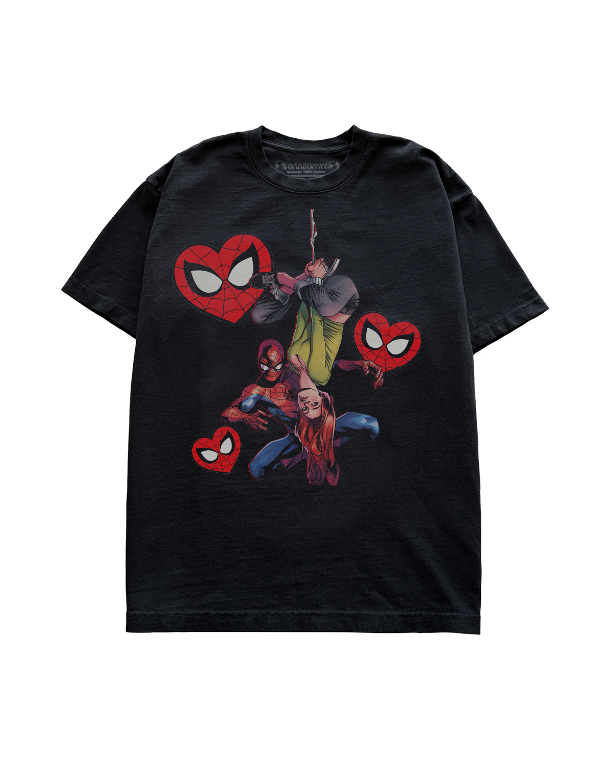 "ITSY BITSY LOVE" - BLACK OVERSIZED TEE