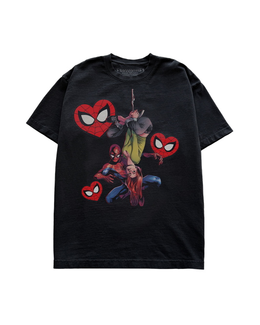 "ITSY BITSY LOVE" - BLACK OVERSIZED TEE