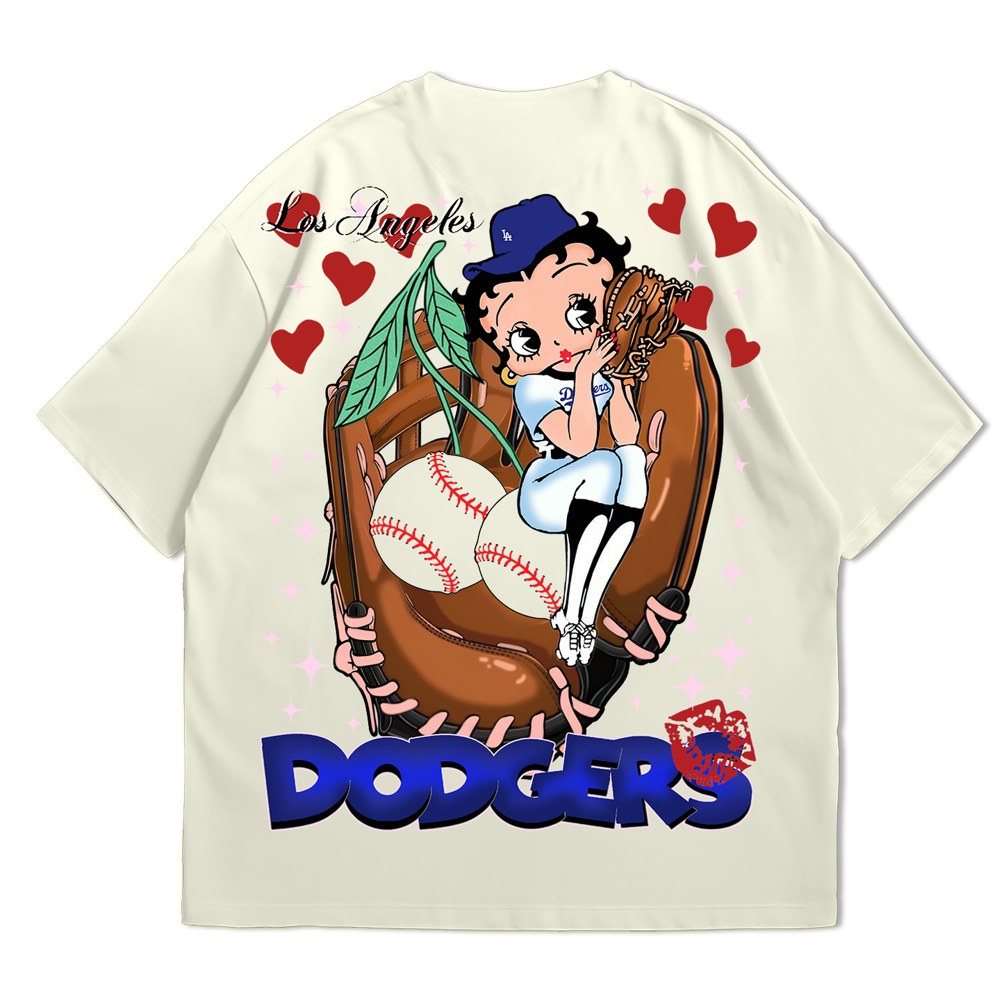 "BETTY LAD" TEE CREAM-WHITE