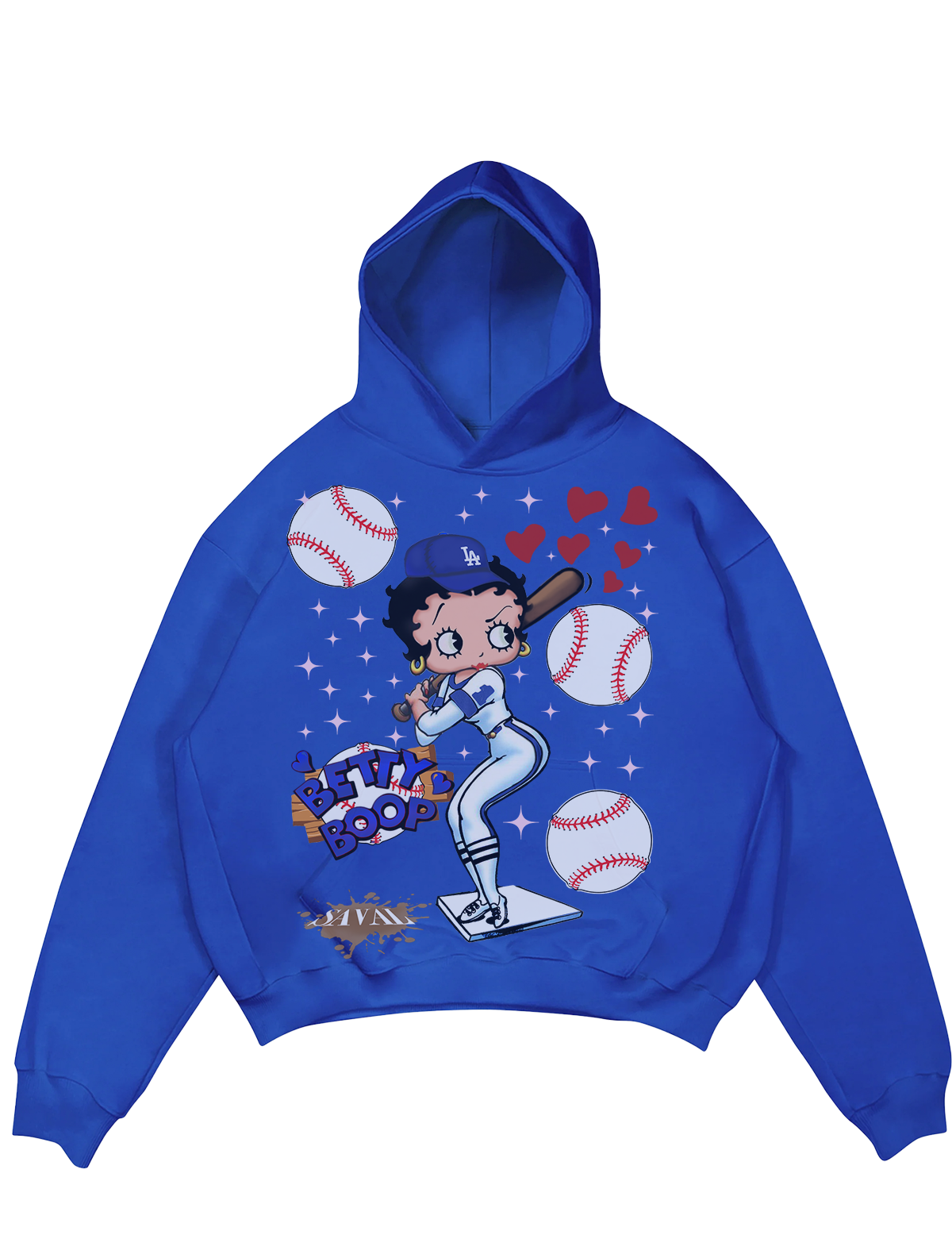 "BETTY LAD " COBALT BLUE HOODIE