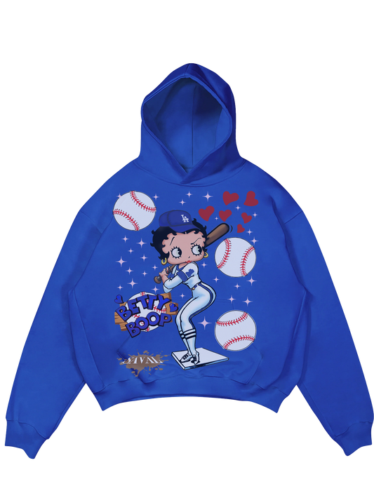 "BETTY LAD " COBALT BLUE HOODIE