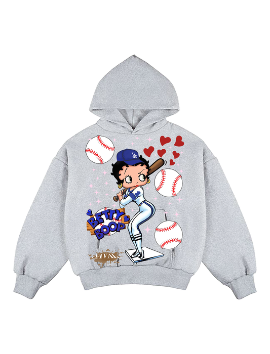 "BETTY LAD " ASH GREY HOODIE