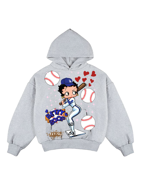 "BETTY LAD " ASH GREY HOODIE