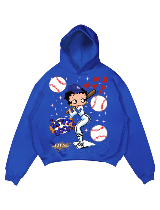 "BETTY LAD " COBALT BLUE HOODIE