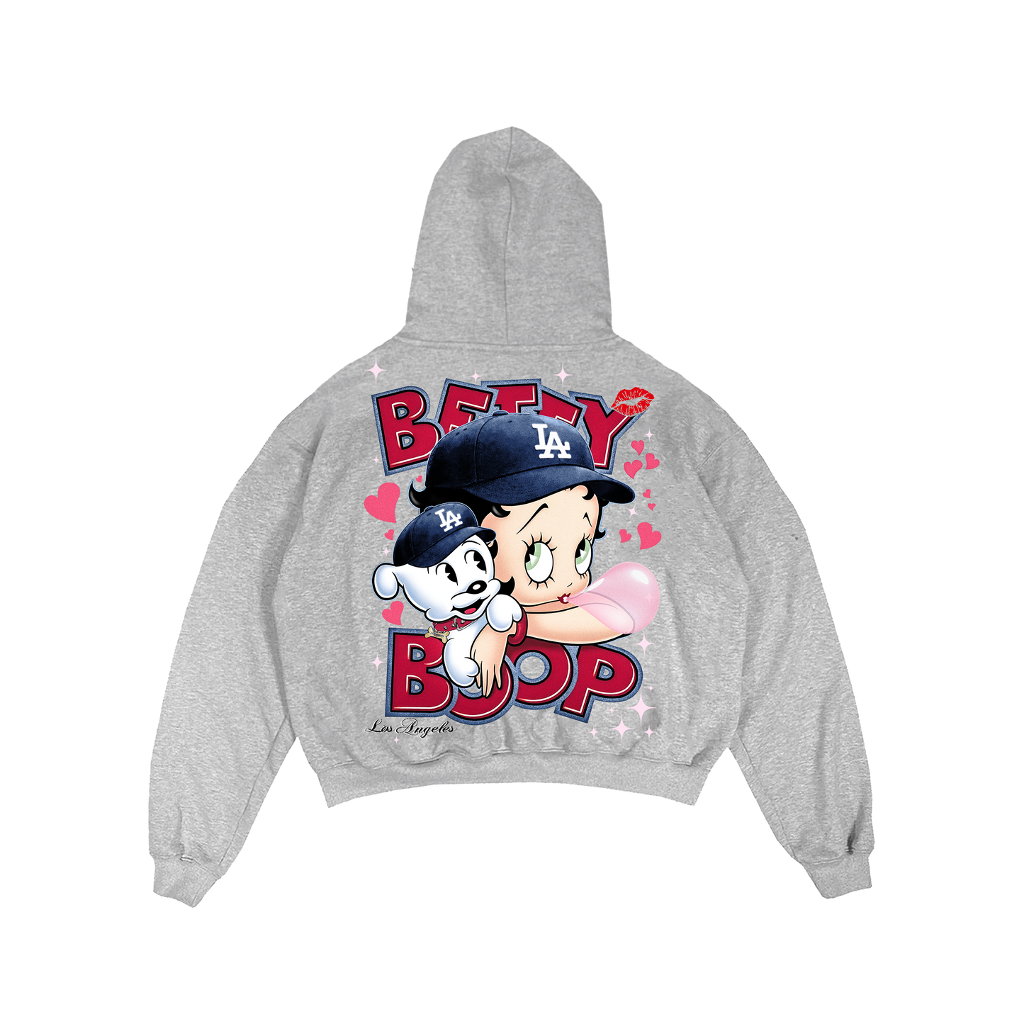 "LAD BETTY V.2" HEATHER GREY HOODIE