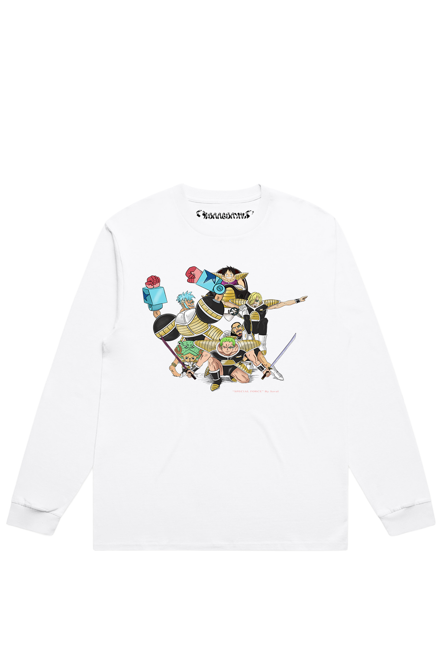 "SPECIAL FORCE" WHITE LONG-SLEEVE