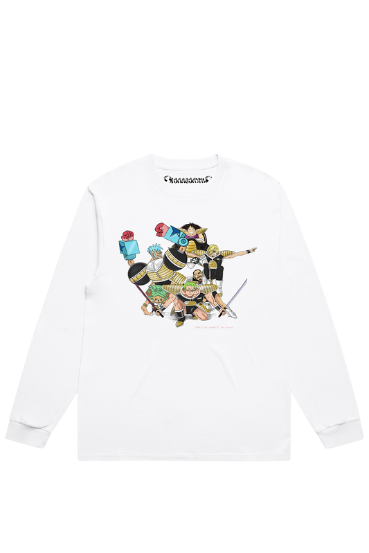 "SPECIAL FORCE" WHITE LONG-SLEEVE