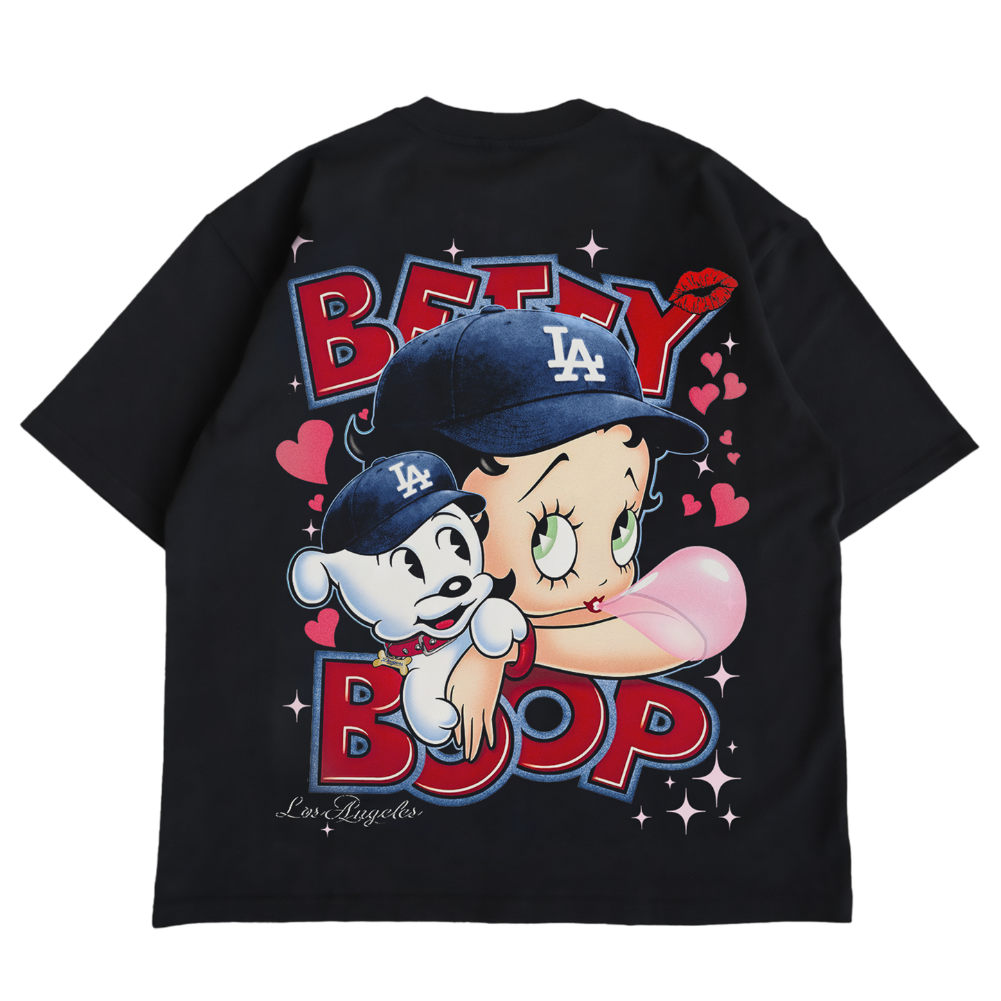 "LAD BETTY V.2" BLACK OVERSIZED TEE
