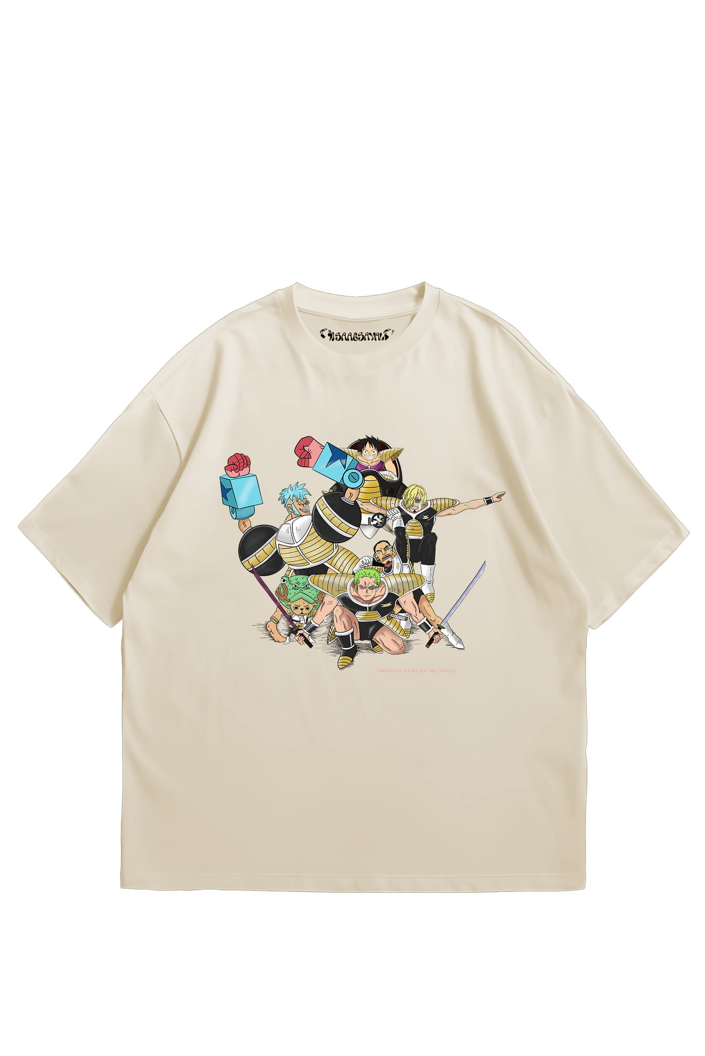 "SPECIAL FORCE" BIEGE OVERSIZED TEE