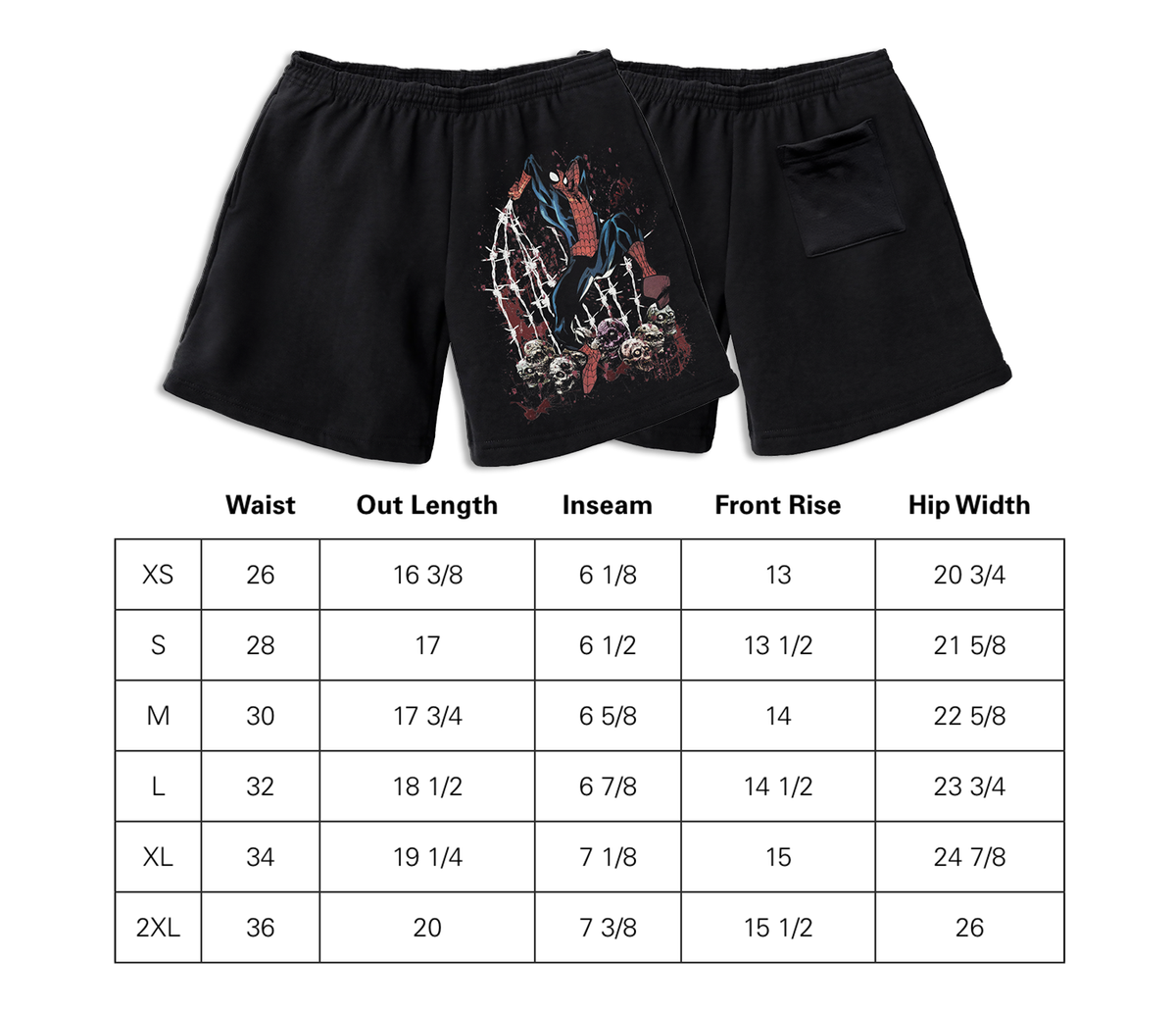 WWZ SPIDEY SHORTS