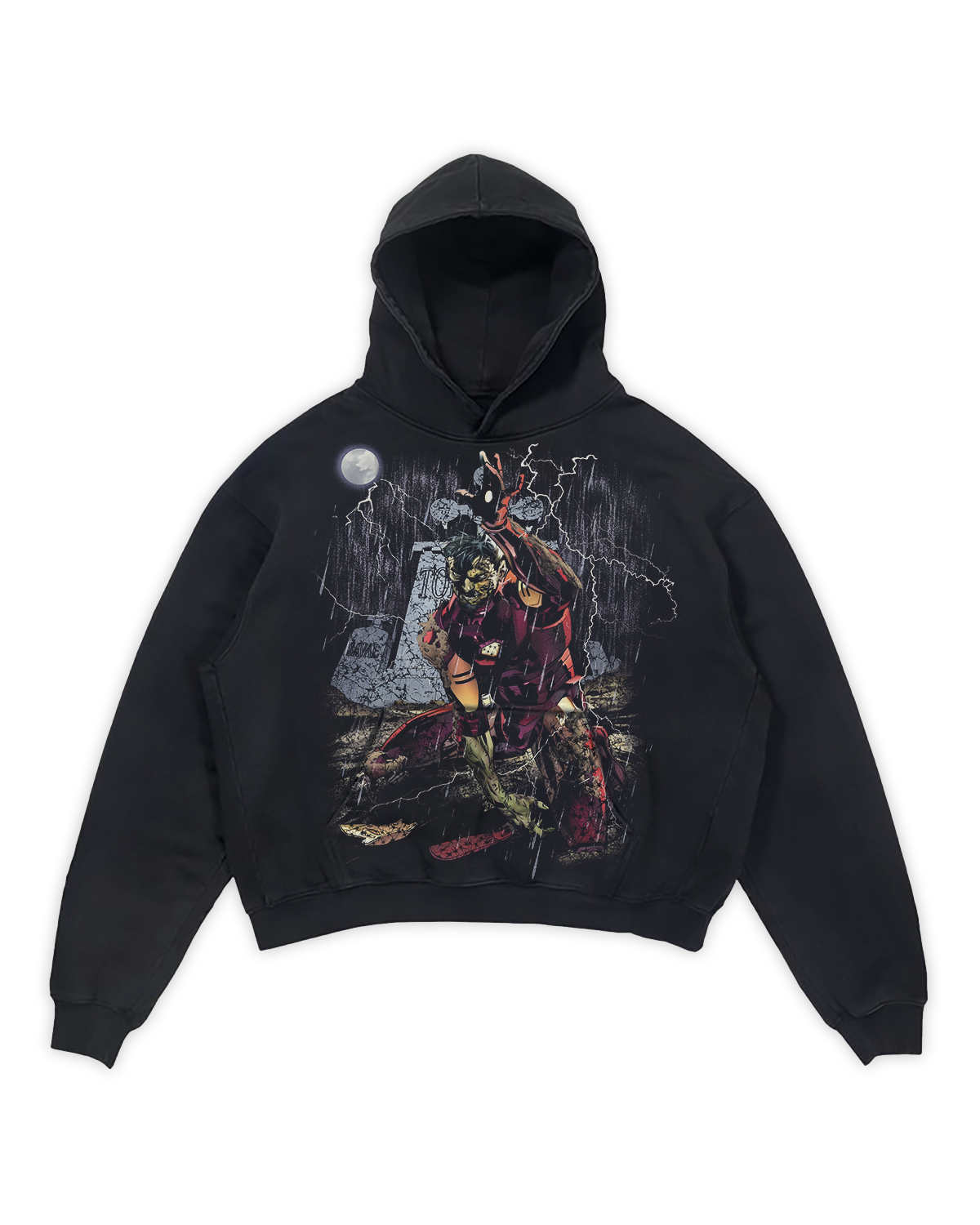 "END GAME TONY" BLACK HOODIE