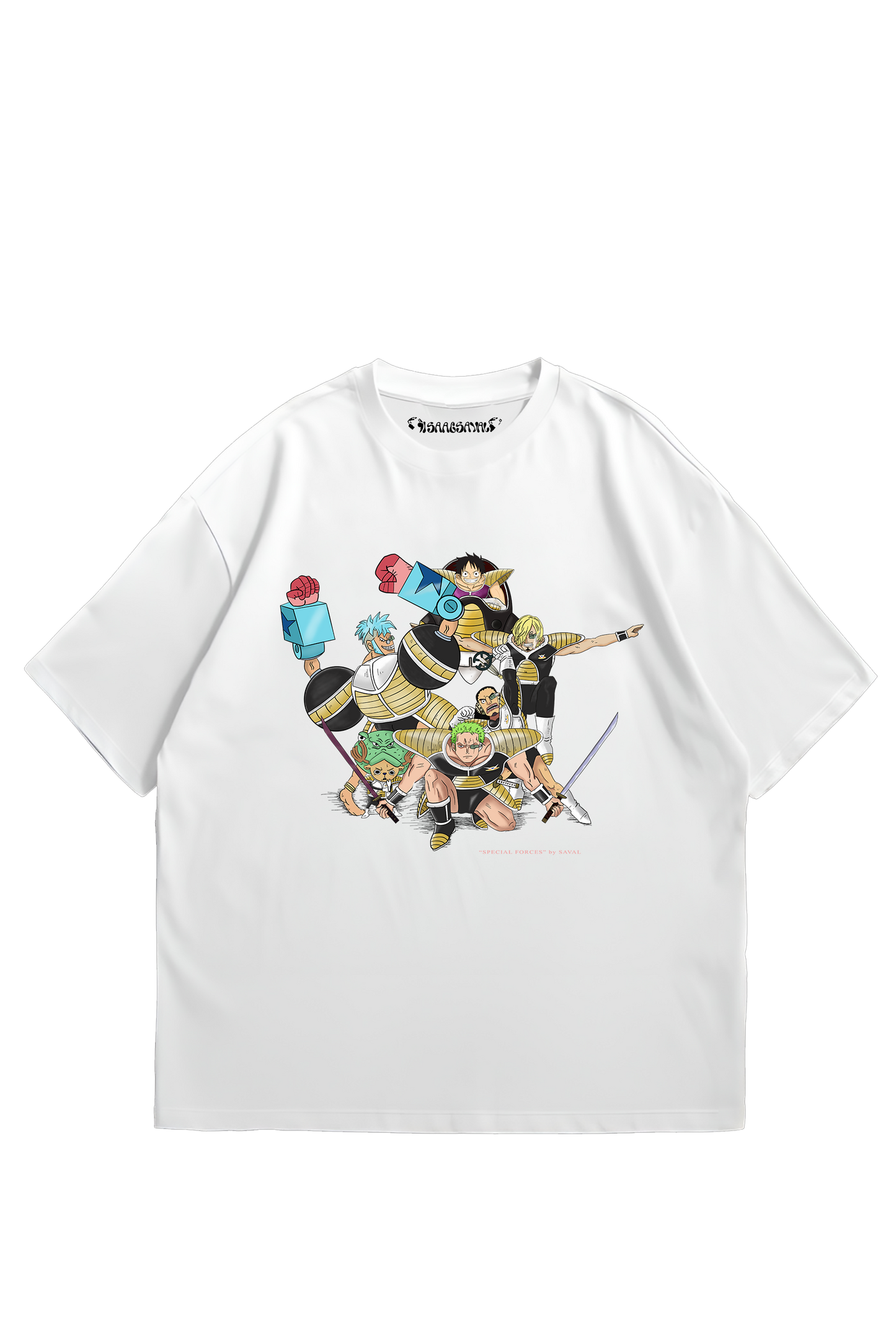 "SPECIAL FORCE" WHITE OVERSIZED TEE